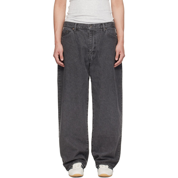  Wtaps Gray 'blues' Straight Jeans 