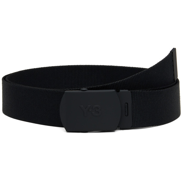  Y-3 Black Classic Logo Belt 