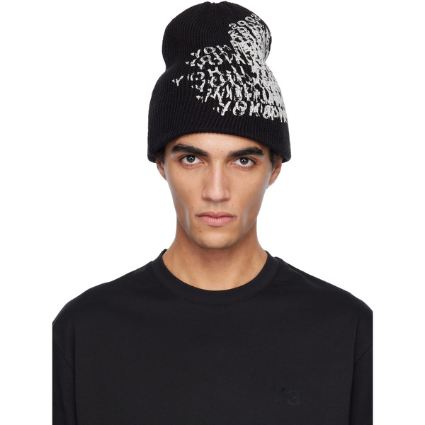 Y-3 Black Merch Beanie 