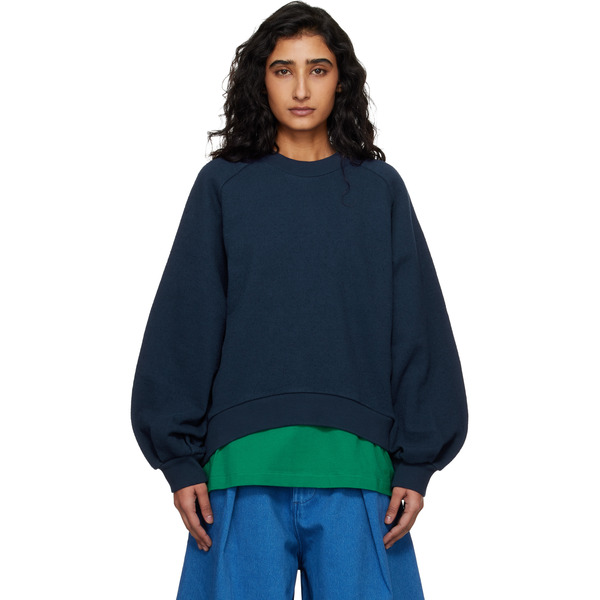  Ymc Navy Bellow Sweatshirt 