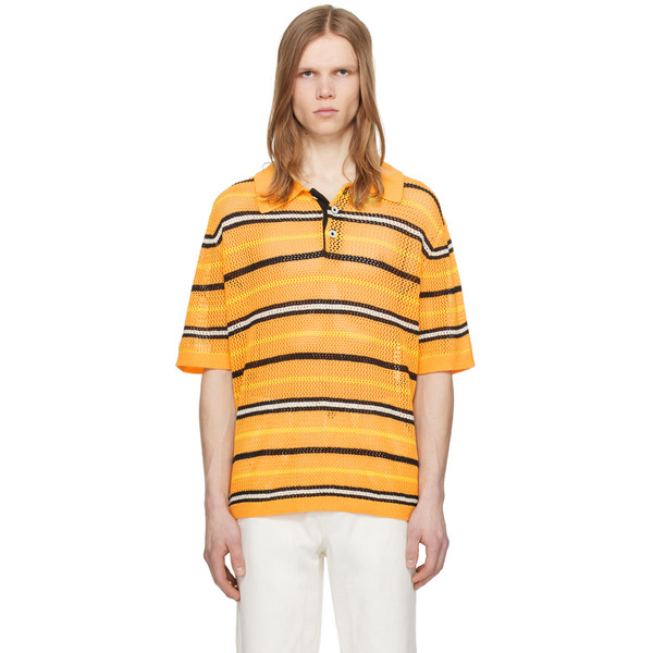  Zankov Orange Three-button Polo 