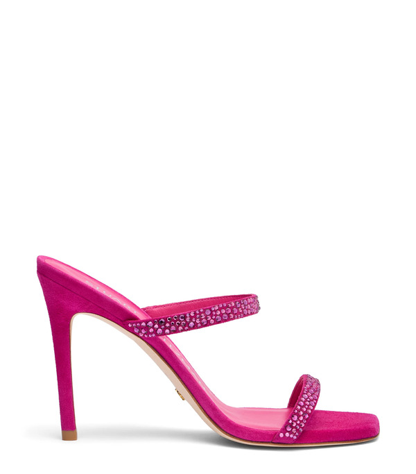  Stuart Weitzman Aleena Royale 100 Slide - Woman  Begonia 39.5 