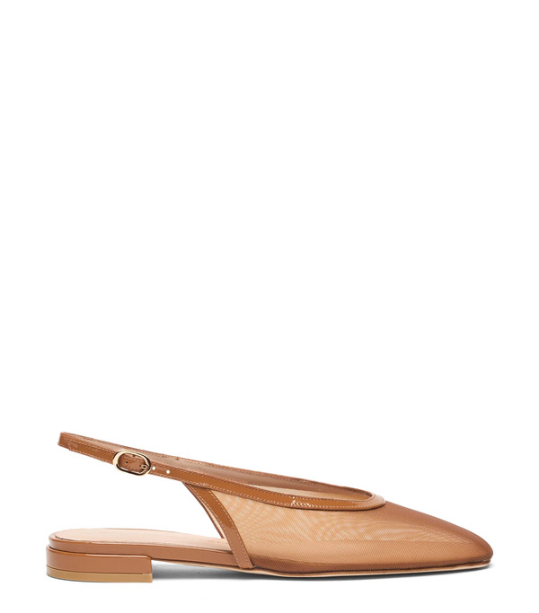  Stuart Weitzman Bareitall Slingback - Woman Slingback Boho Tan 40.5 