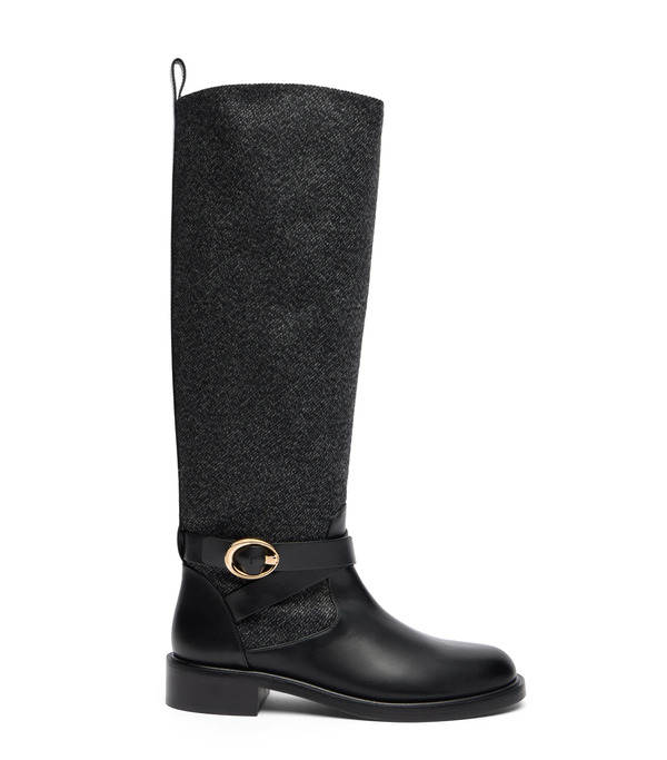  Stuart Weitzman Benni Riding Boot - Woman  Black 35 