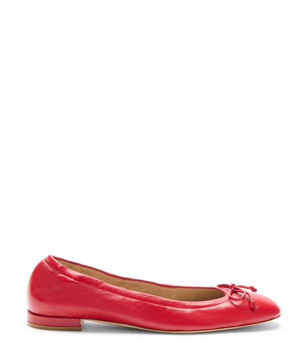  Stuart Weitzman Bria Ballet Flat - Woman  Cherry 40.5 