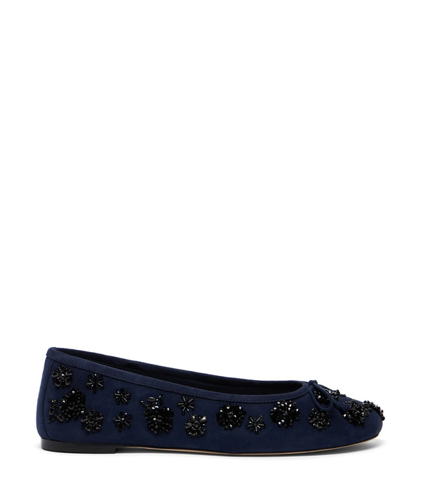  Stuart Weitzman Prima Bow Ballet - Woman  Nice Blue/black 37 