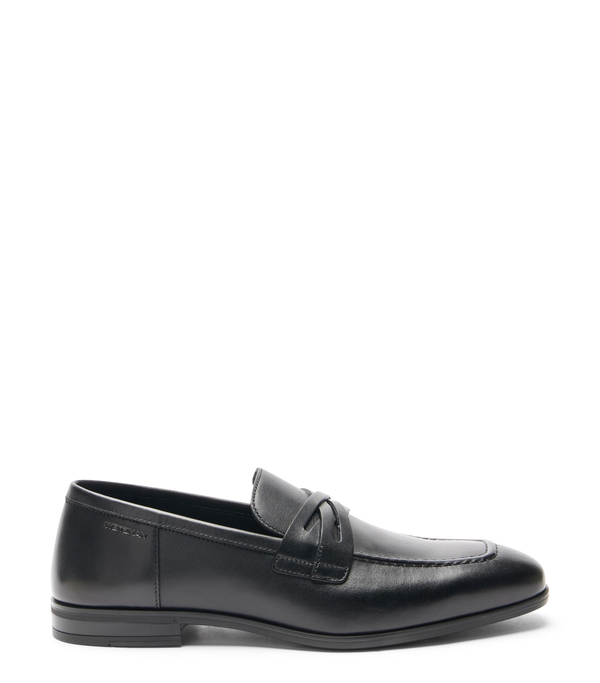  Stuart Weitzman Simon Crisscross Loafer - Man  Black 44 