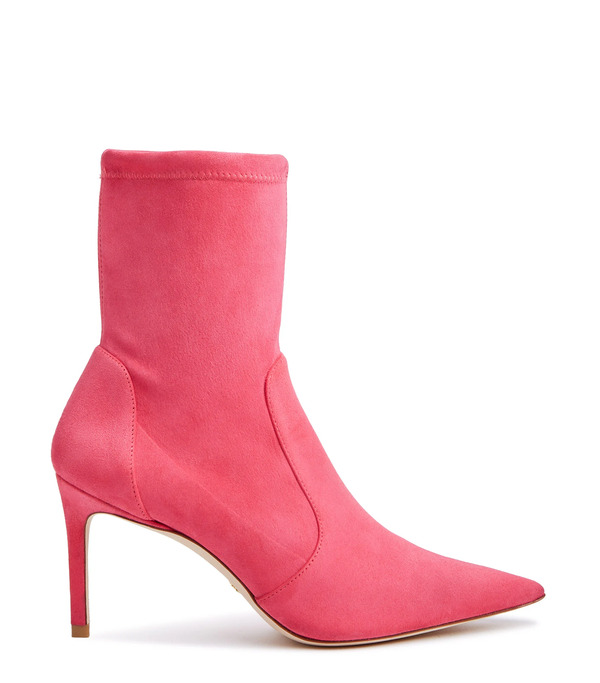  Stuart Weitzman Stuart 85 Stretch Bootie - Woman  Hot Pink 38.5 