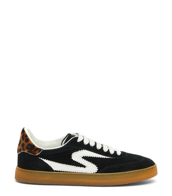  Stuart Weitzman Sw Runaround Sneaker - Woman  Black/white/classic 38 