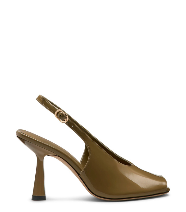  Stuart Weitzman Val Slingback 85 - Woman Slingback Golden Olive 41 