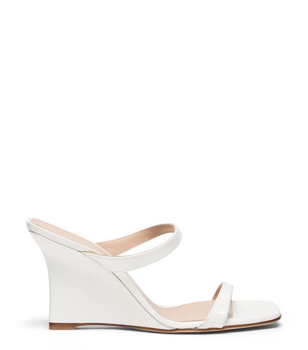  Stuart Weitzman Vinnie Wedge Slide 85 - Woman Wedges And Espadrilles Blanco 36 