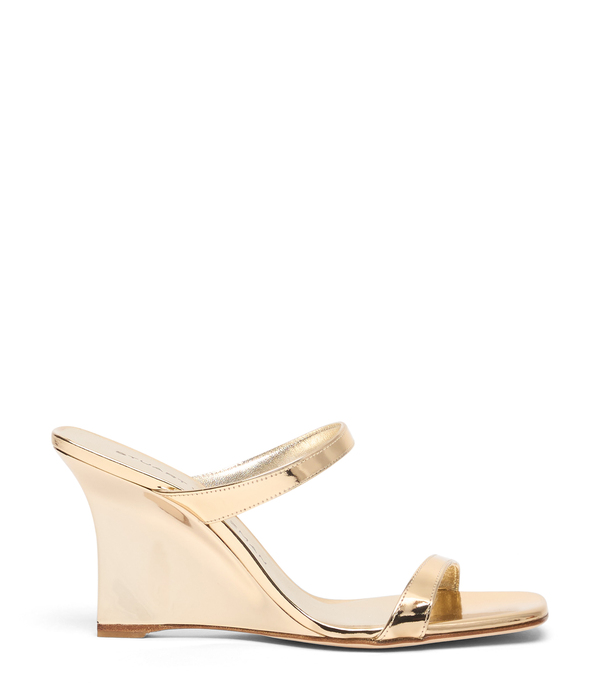  Stuart Weitzman Vinnie Wedge Slide 85 - Woman Wedges Platino 39 