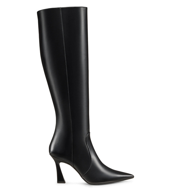  Stuart Weitzman Vinnie Zip Boot 85 - Woman  Black 35 