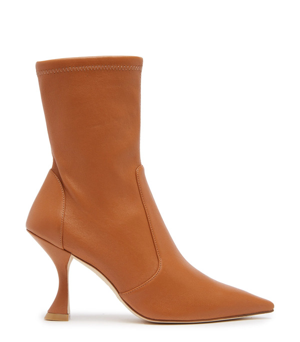  Stuart Weitzman Xcurve 85 Sock Bootie - Woman  Toffee 37.5 