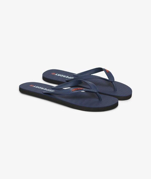  Superdry & Co Men's Core Essential Flip Flops Navy / Nautical Navy   Size: 12 13 