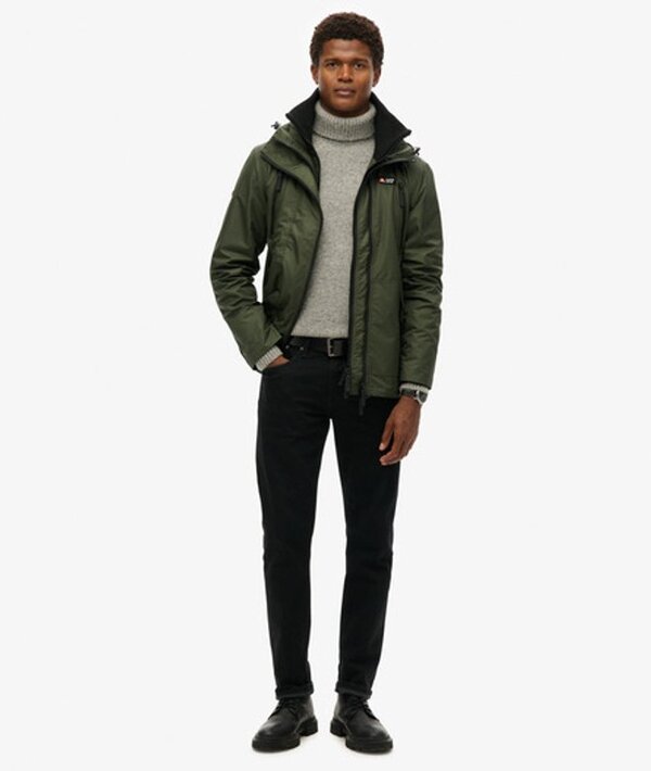  Superdry & Co Men's Hooded Mountain Windbreaker Jacket Green / Surplus Goods Olive Green   Size: Xxl 