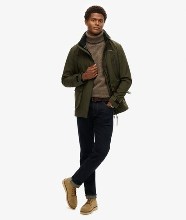  Superdry & Co Men's Non Hooded Ultimate Windbreaker Jacket Green / Surplus Goods Olive Green   Size: M 