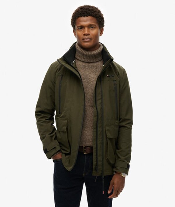  Superdry & Co Men's Non Hooded Ultimate Windbreaker Jacket Green / Surplus Goods Olive Green   Size: S 