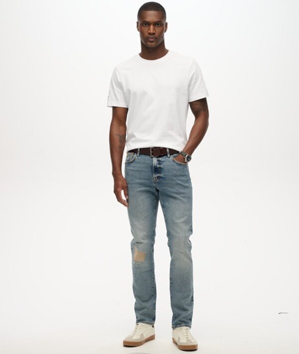  Superdry & Co Men's The Merchant Store   Organic Slim Jeans Blue / Clapham Blue Selvedge   Size: 32/30 