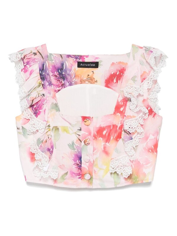  Actualee Actualee Floral Top 