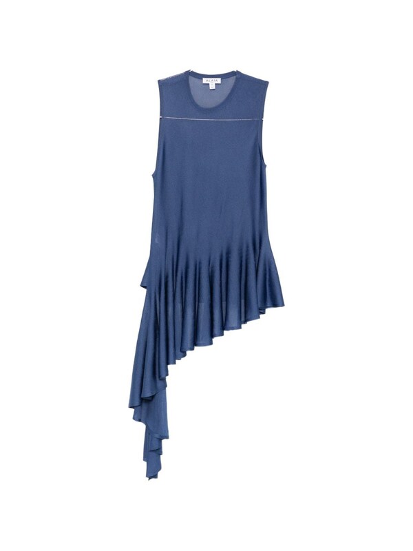  Alaïa Alaïa Denim Asymmetric Top 