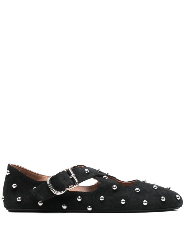  Alaïa Alaïa Suede Studded Ballet Flats 