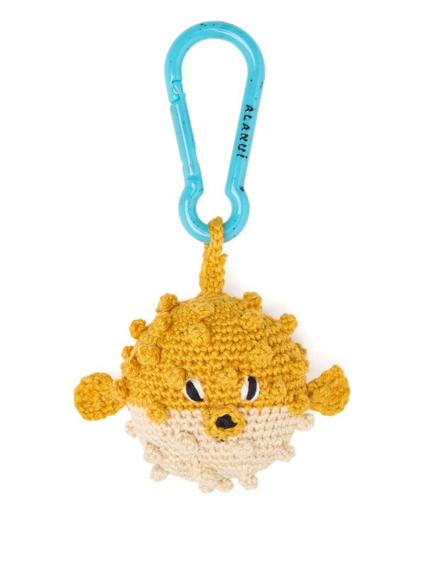  Alanui Alanui Puffer Fish Crochet Keyring 