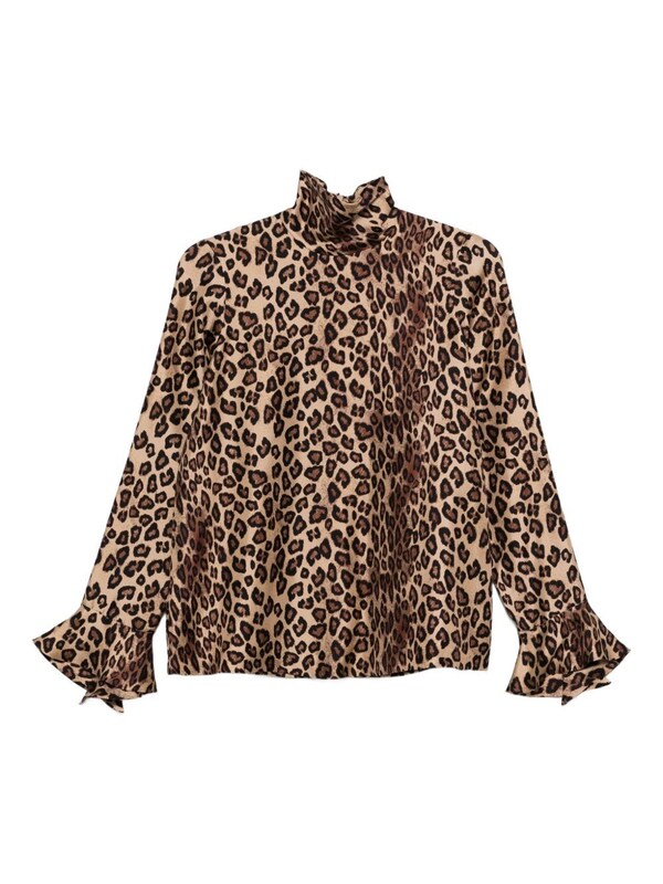  Alberto Biani Alberto Biani Printed Silk Blouse 