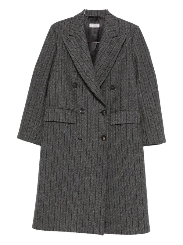  Alberto Biani Alberto Biani Wool Double-breasted Coat 