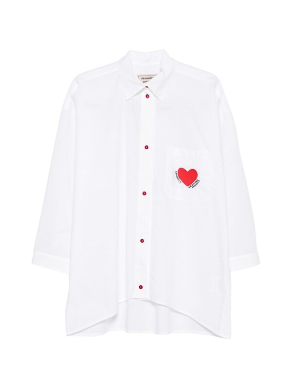  Alessandro Enriquez Alessandro Enriquez Heart Cotton Shirt 