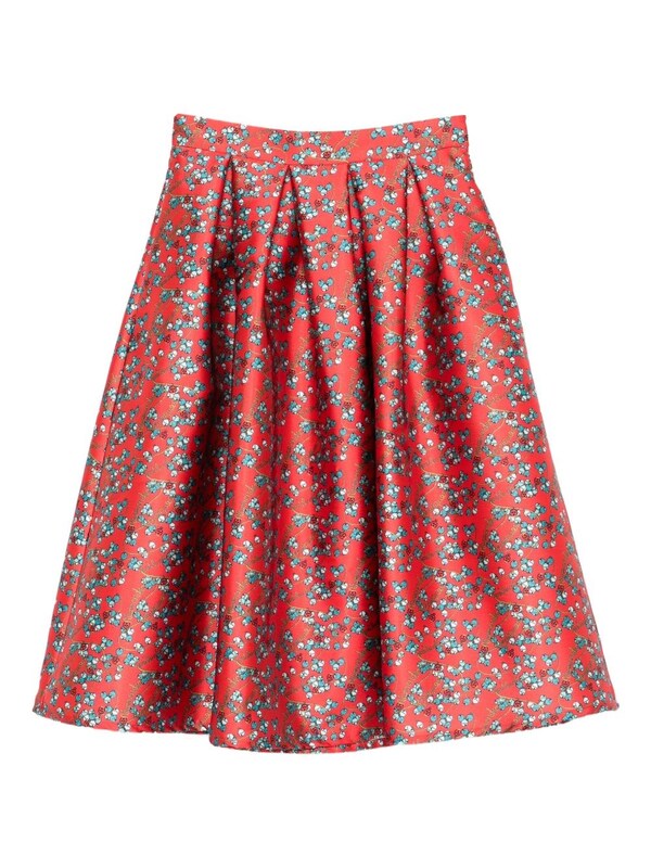  Alessandro Enriquez Alessandro Enriquez Printed Midi Skirt 