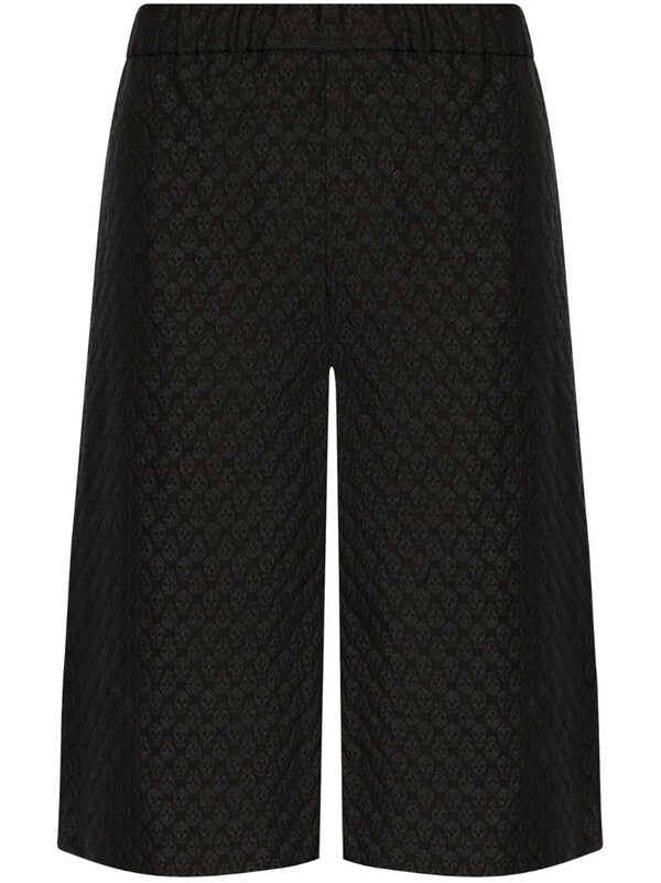  Alexander Mcqueen Alexander Mcqueen Skull Print Bermuda Shorts 
