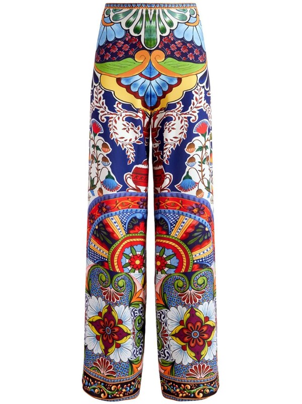  Alice+olivia Alice+olivia Athena Printed Trousers 