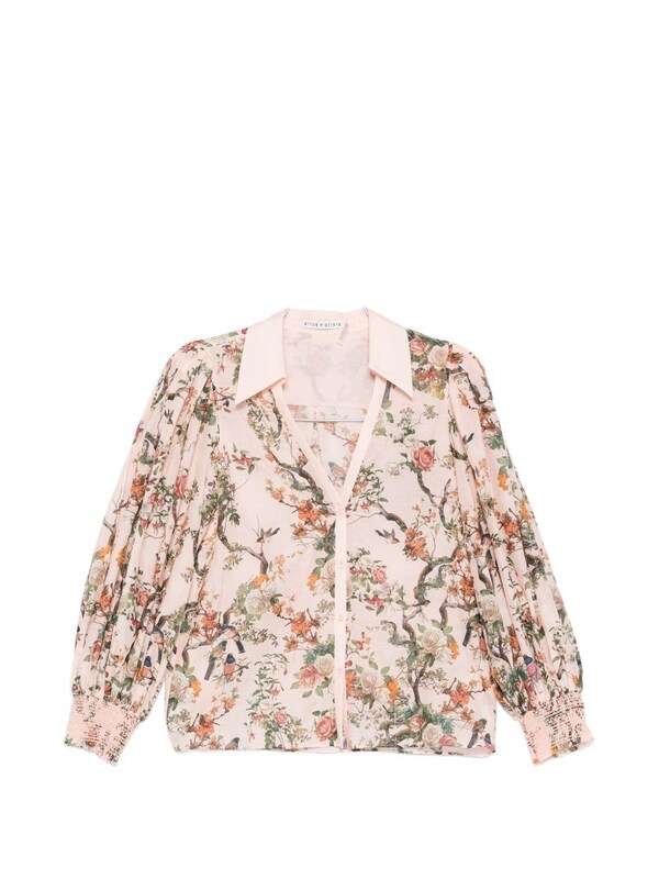  Alice+olivia Alice+olivia Charis Printed Blouse 