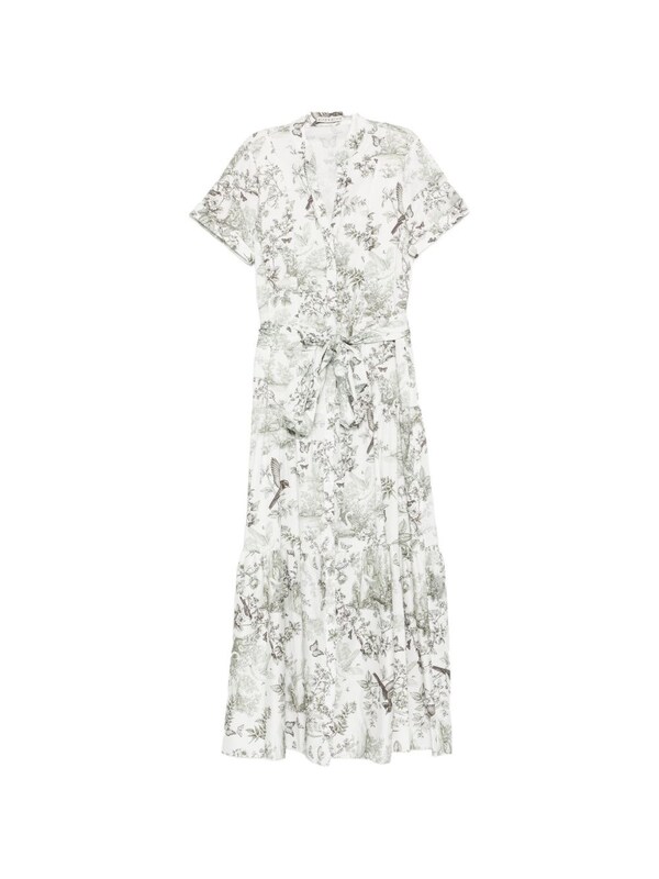  Alice+olivia Alice+olivia Printed Cotton Midi Dress 