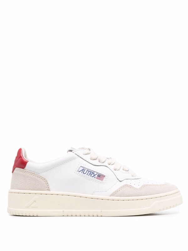  Autry Autry Medalist Low Leather And Suede Sneakers 