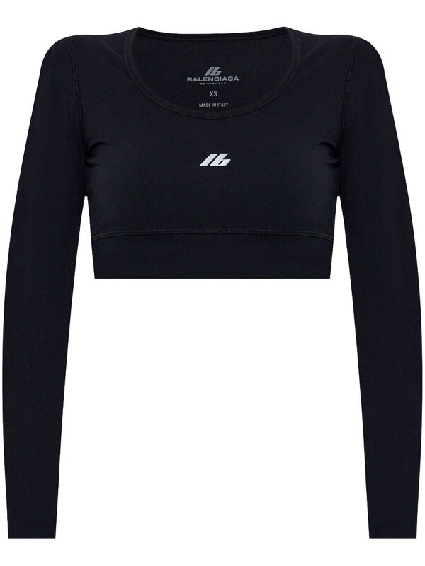  Balenciaga Balenciaga Logo Cropped Top 