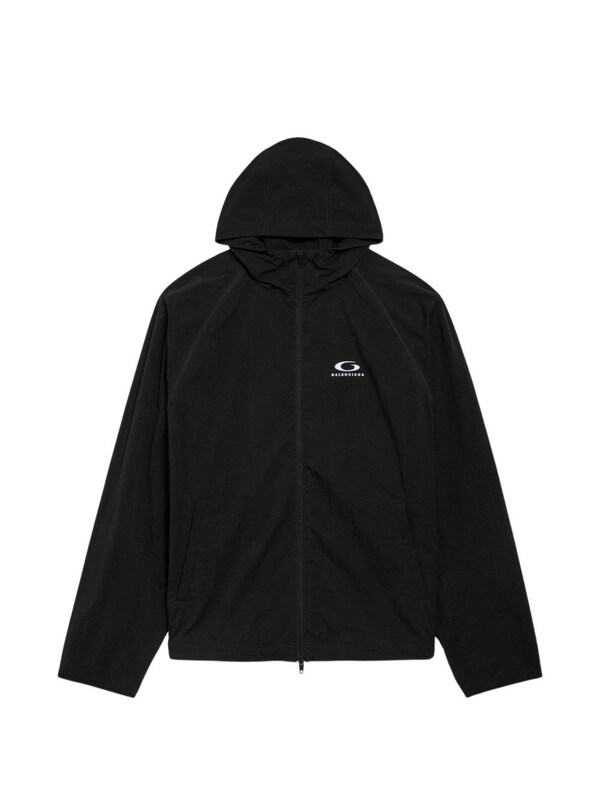  Balenciaga Balenciaga Logo Hooded Jacket 