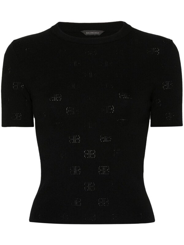  Balenciaga Balenciaga Open-knit Wool Top 