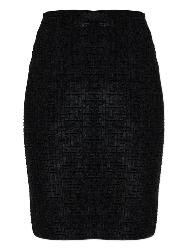  Balmain Balmain Monogram Midi Skirt 