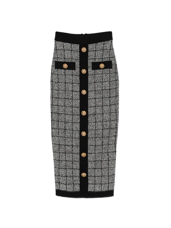  Balmain Balmain Tweed Long Skirt 