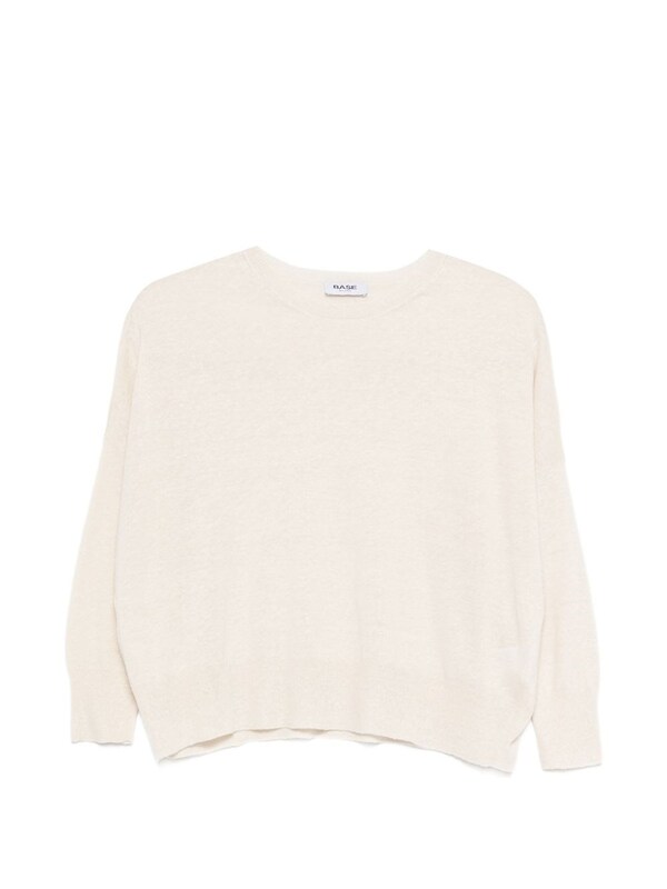  Base Base Linen And Cotton Blend Sweater 