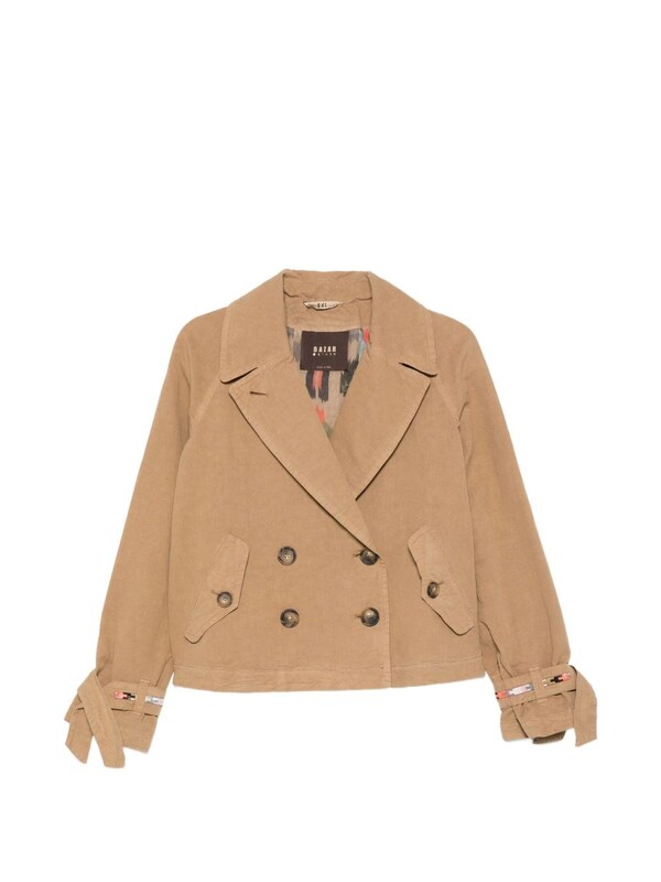  Bazar De Luxe Bazar De Luxe Short Double-breasted Jacket 