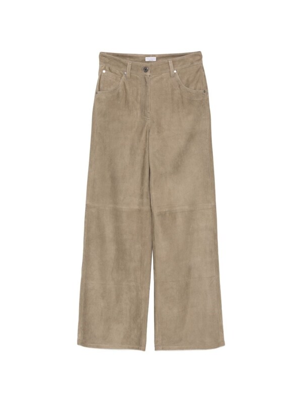 Brunello Cucinelli Brunello Cucinelli Leather Trousers 