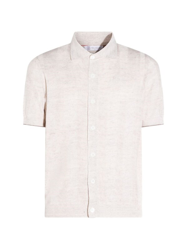  Brunello Cucinelli Brunello Cucinelli Linen And Cotton Blend Cardigan 