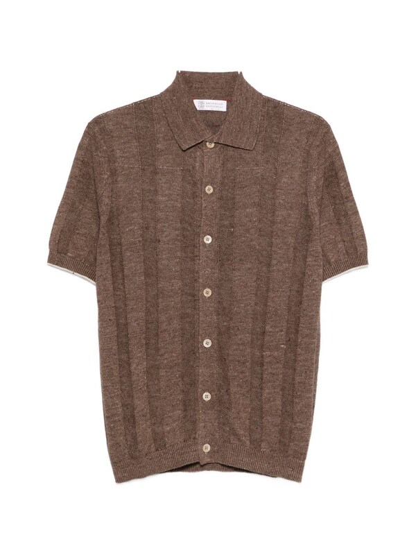 Brunello Cucinelli Brunello Cucinelli Linen And Cotton Blend Cardigan 