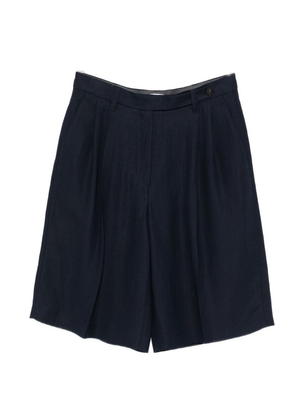  Brunello Cucinelli Brunello Cucinelli Linen Blend Bermuda Shorts 