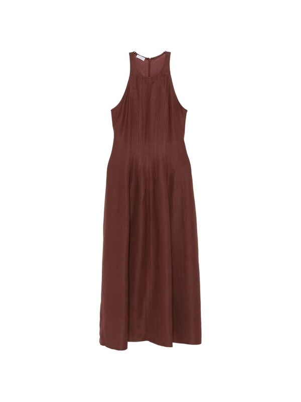  Brunello Cucinelli Brunello Cucinelli Linen Blend Long Dress 