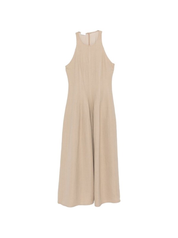  Brunello Cucinelli Brunello Cucinelli Linen Blend Long Dress 