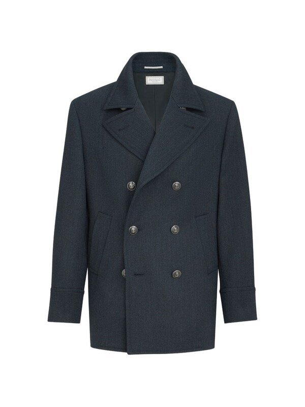  Brunello Cucinelli Brunello Cucinelli Wool Caban Coat 